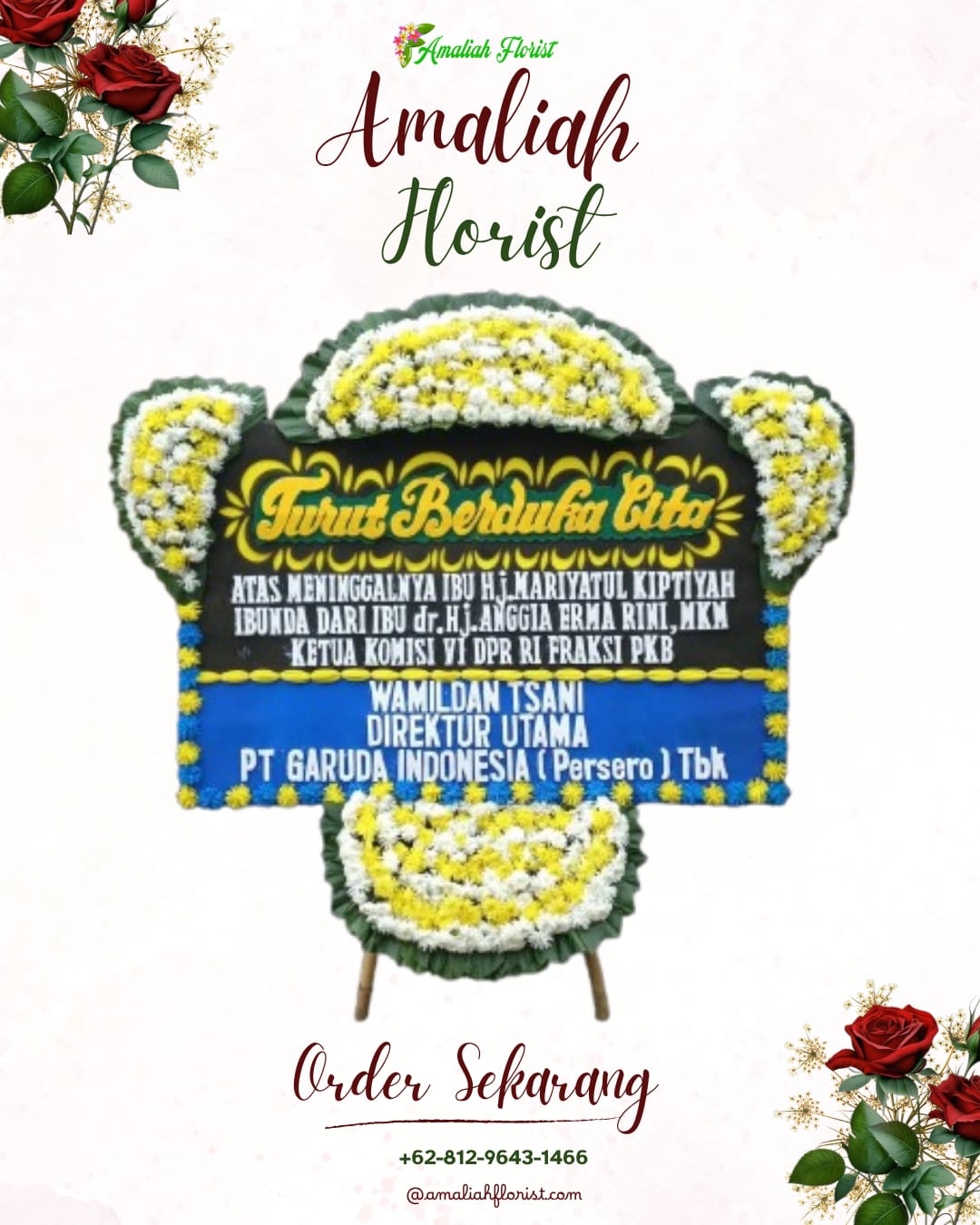 Papan Bunga Duka Tirtayasa